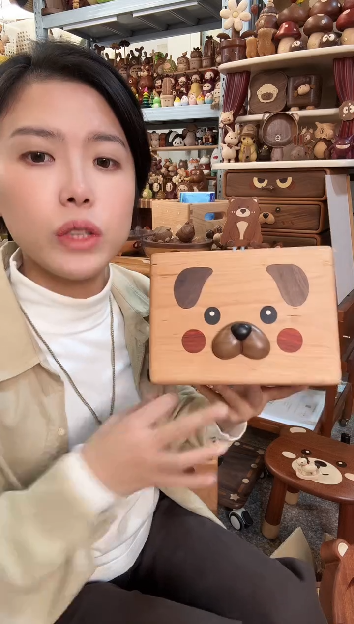 木瑕疵樱桃木狗筐