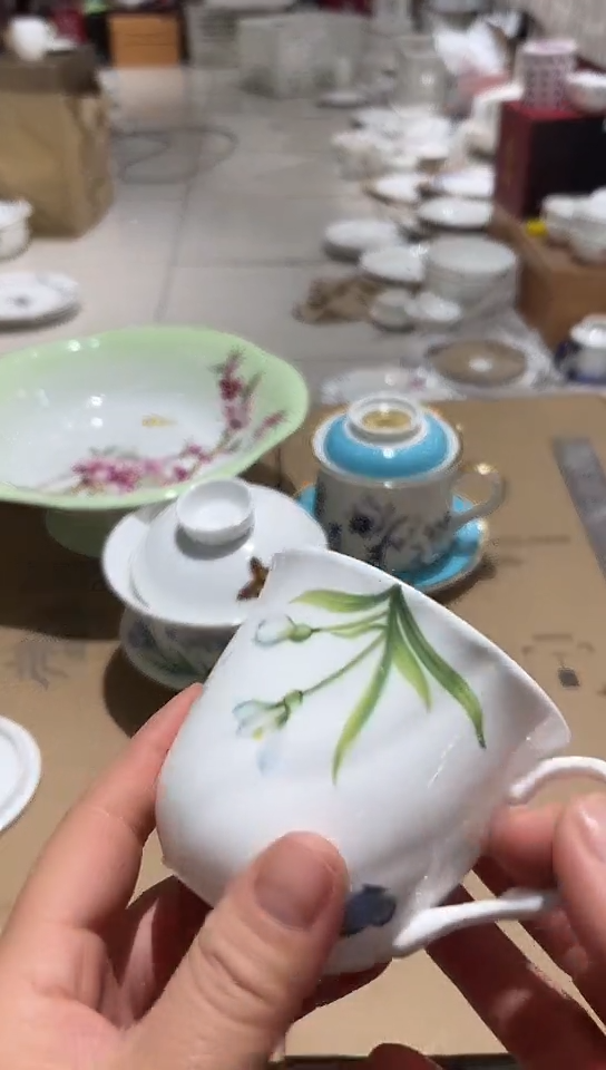 瓷1个杯子微瑕隆达骨瓷