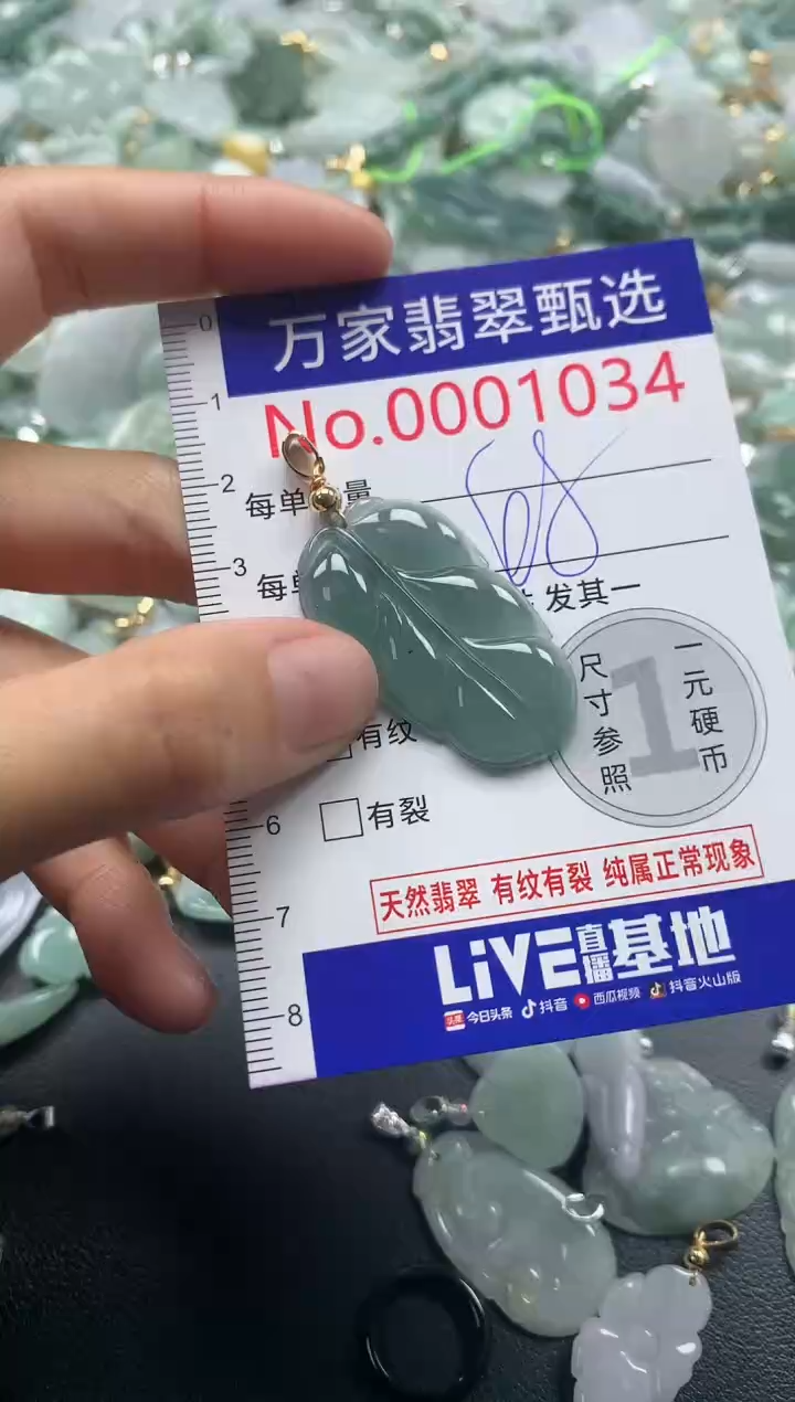 吊坠(不含链)未镶嵌翡翠1034