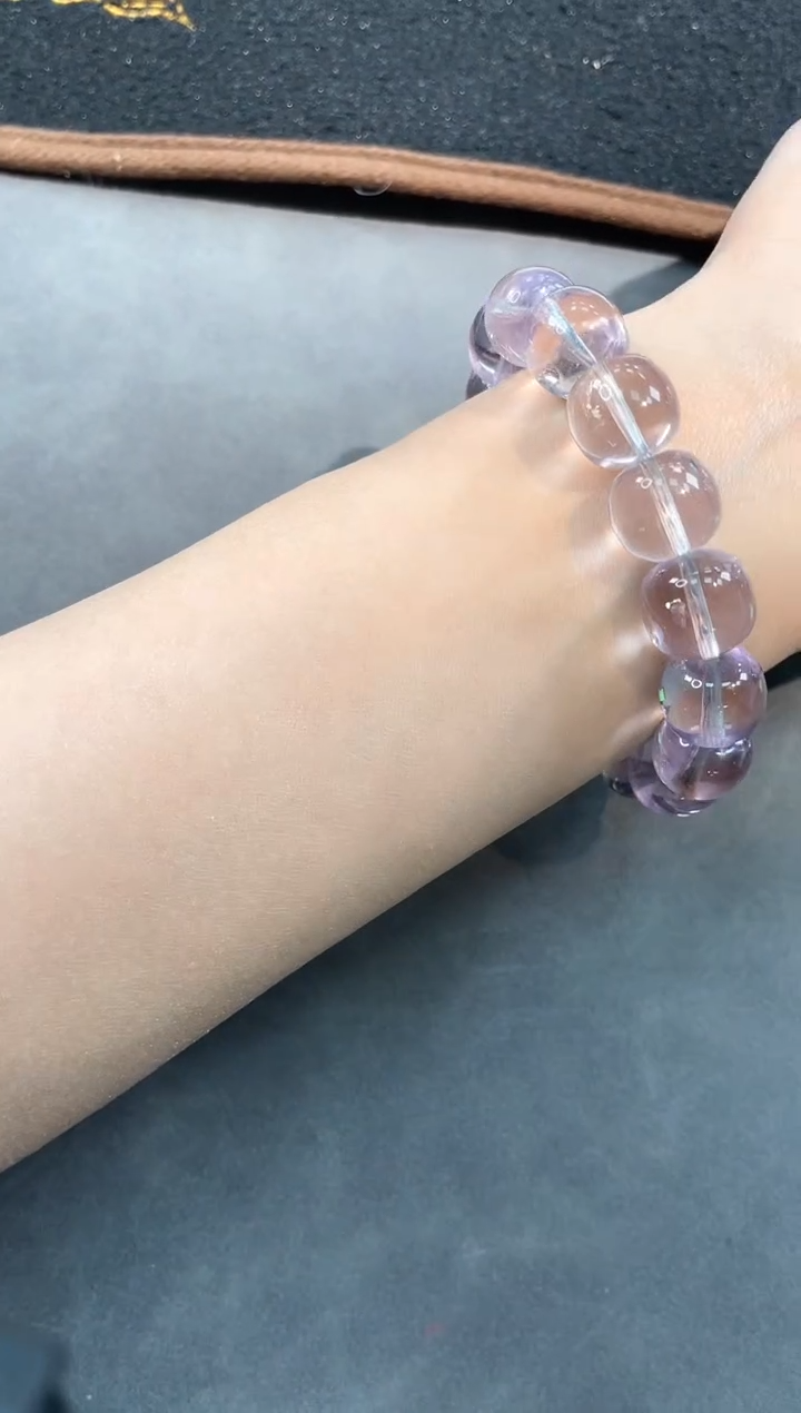 【闪购商品】紫晶手链未镶嵌72号玻利维亚紫水单圈13mm