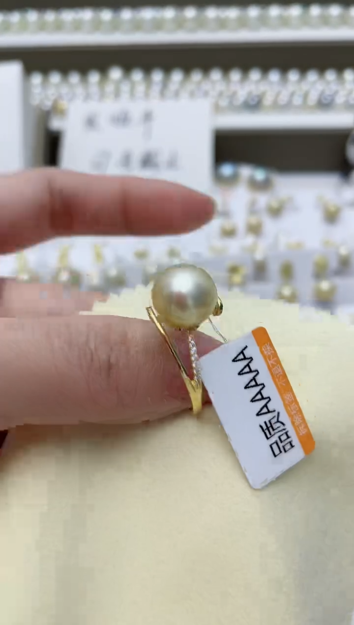 【闪购商品】海水珍珠戒指银S925镶嵌A41
