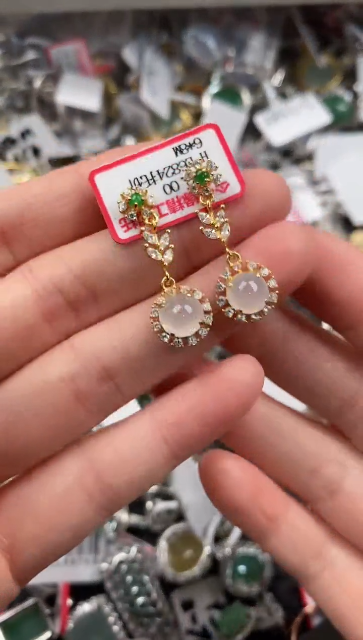 银S925镶嵌戒指翡翠888               4