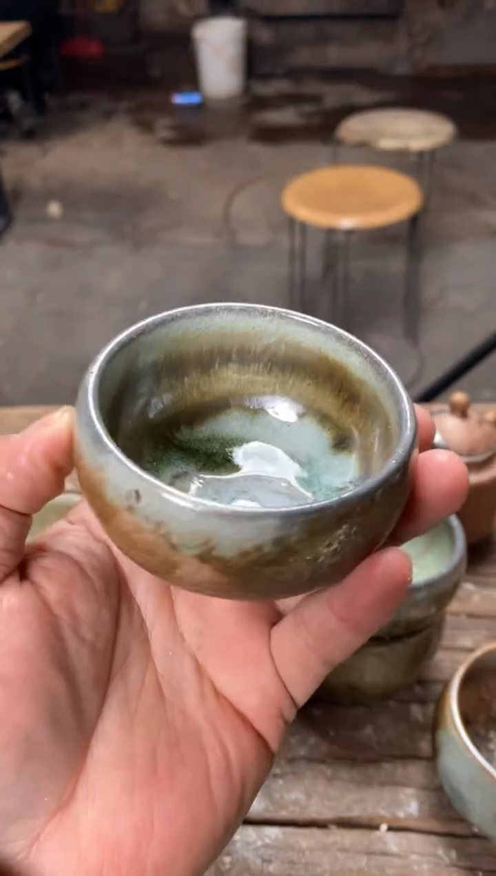 【闪购商品】禅寂浪鬼柴烧-主人杯