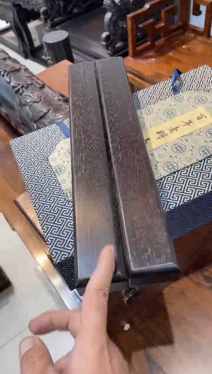 木紫檀素镇尺一对