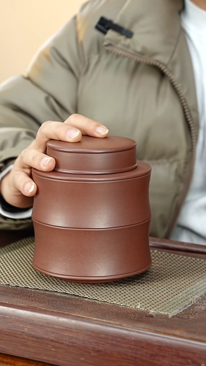 宜兴原矿紫砂茶叶罐