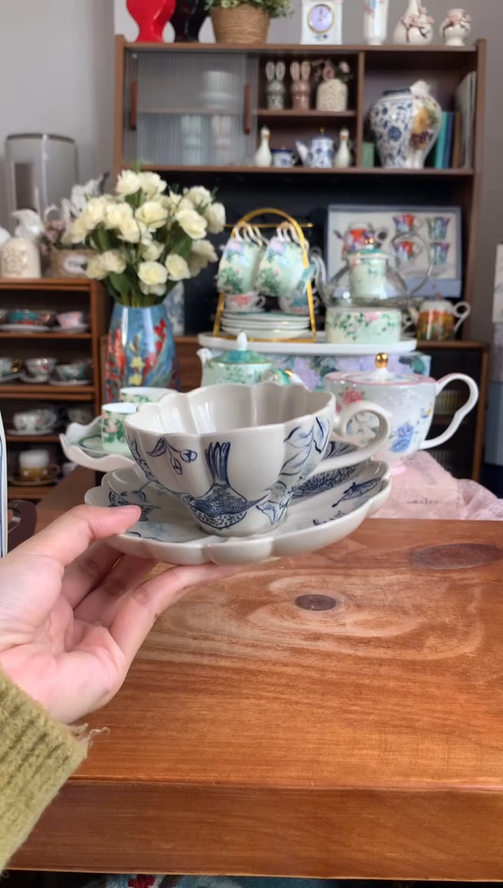 陶瓷【新品体验】青鸟杯碟