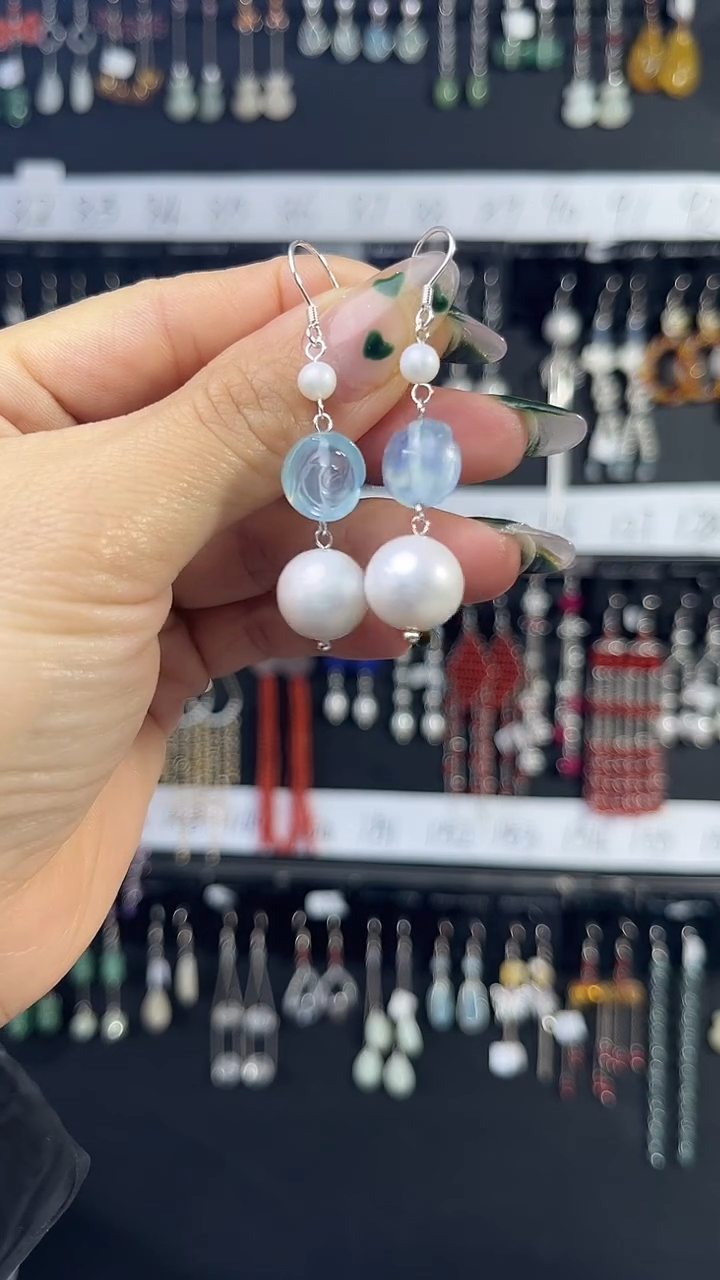 未镶嵌翡翠耳饰蓁* 蓁筝