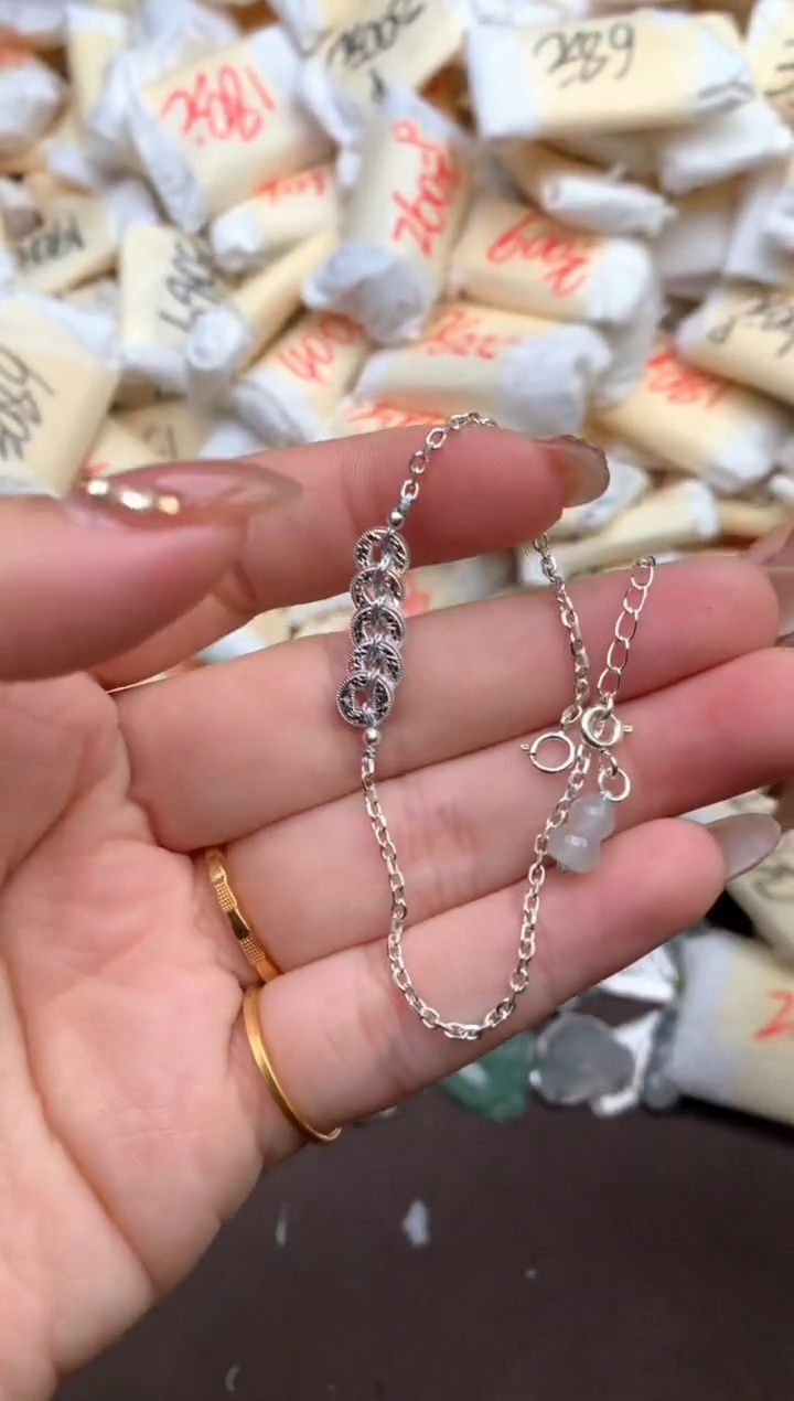 【闪购商品】翡翠手链银S925镶嵌—