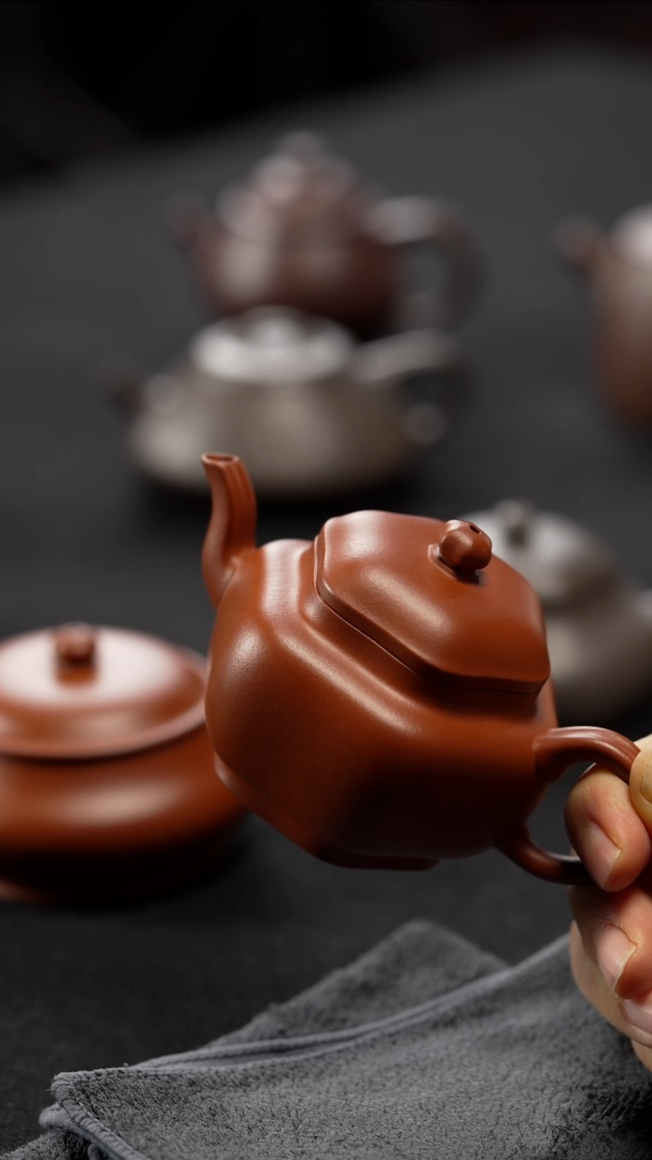 茶壶紫砂方*半手工六方