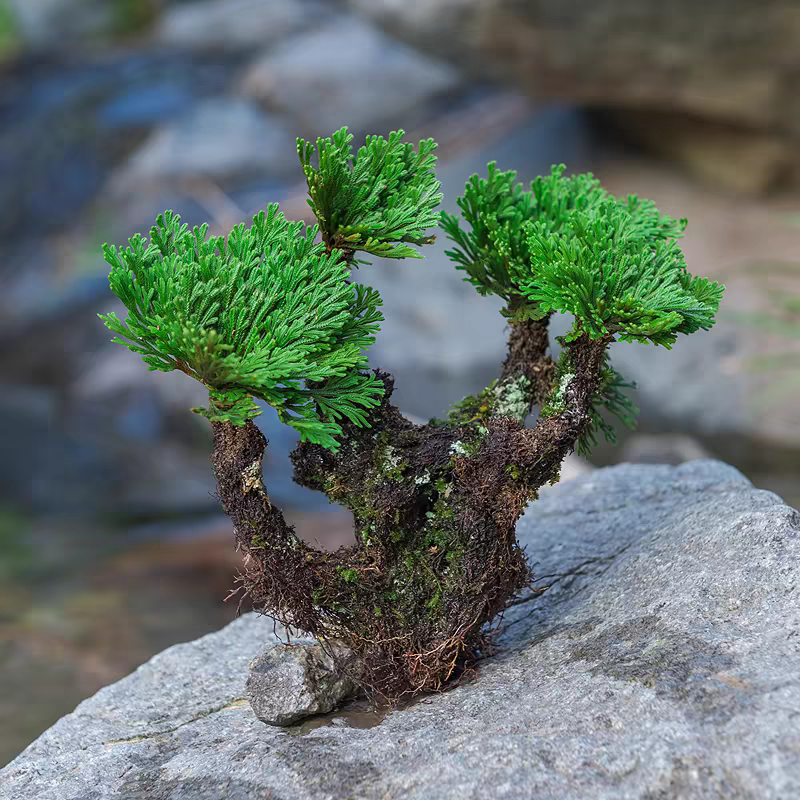 大叶卷柏九死还魂草活体植物含根茎懒人绿植办公室假山造景盆栽