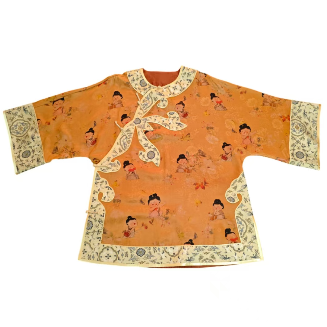 锦帛花衣天下原创设计传统香云纱新中式国风百搭女装春秋太太服