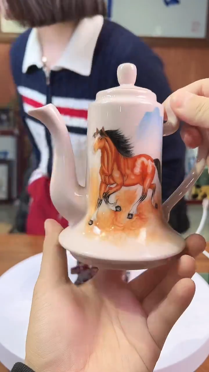 摆件陶景德镇陶瓷青花摆件33