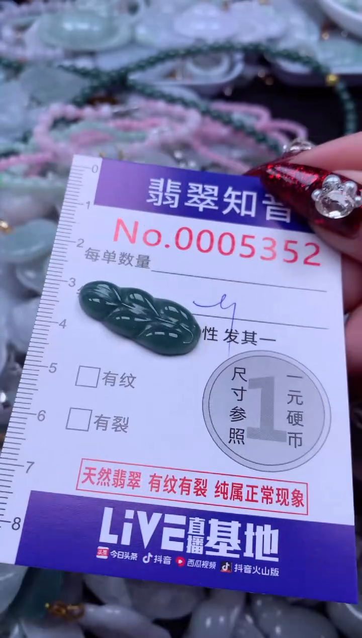 吊坠(不含链)未镶嵌翡翠5352