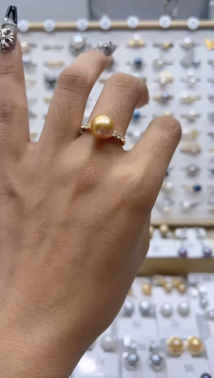 【闪购商品】淡水珍珠戒指合金1