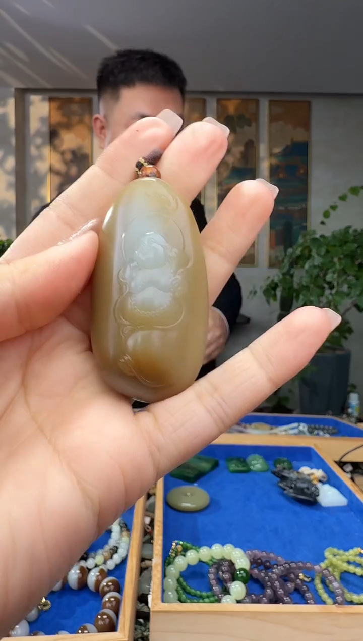 未镶嵌和田玉挂件拍一发一