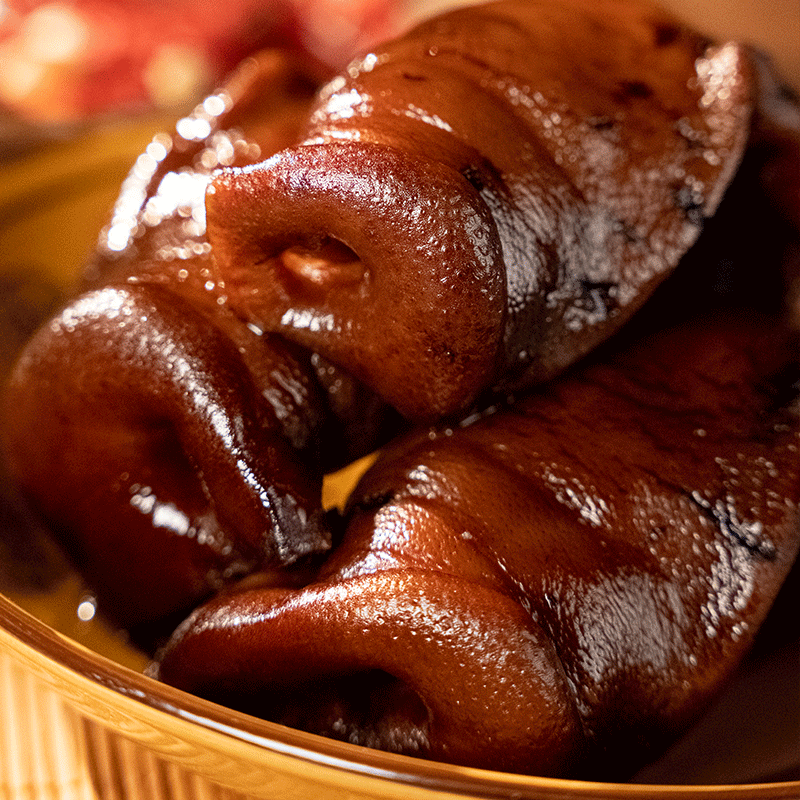 烟熏猪拱嘴 四川农家柴火腌腊猪鼻传统500g3-4个 送蘸料