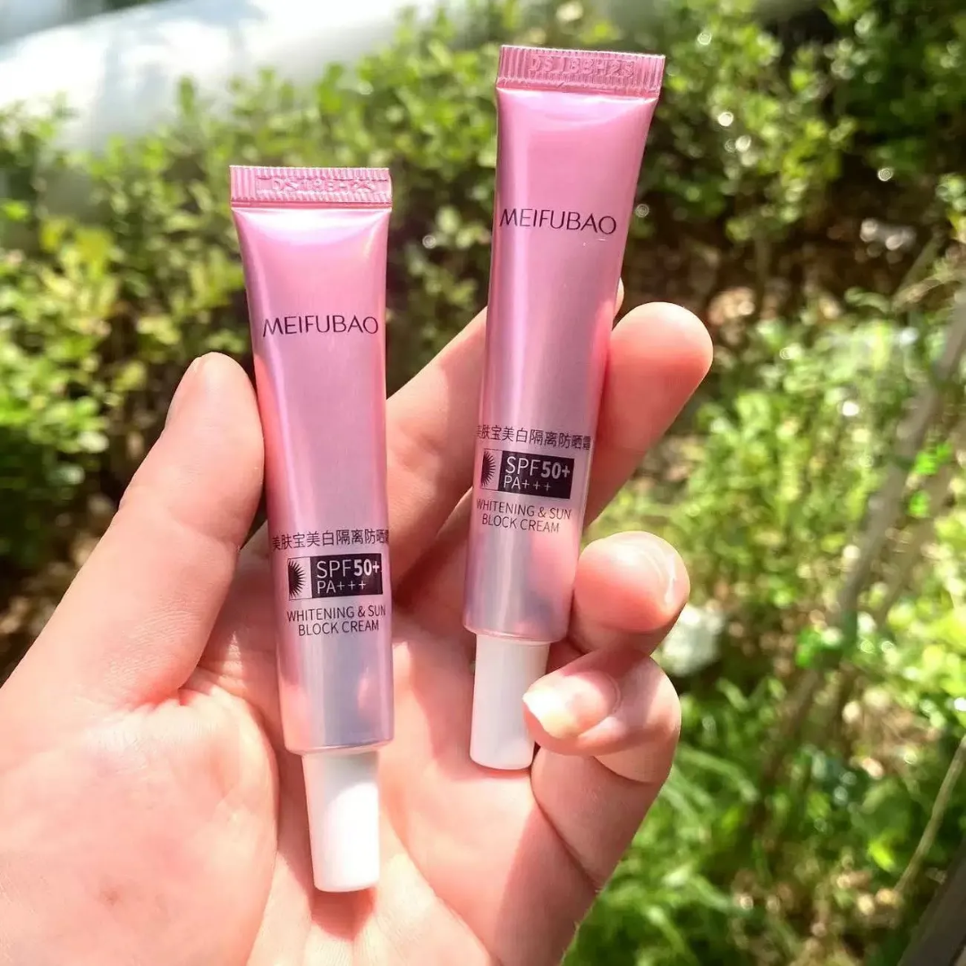 美肤宝美白隔离防晒霜旅行淡斑小粉管防水防汗防紫外线正品美妆