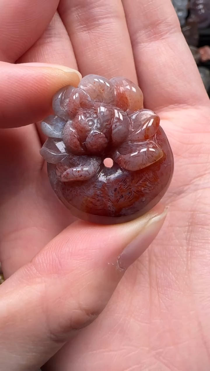 颈饰未镶嵌硅化珊瑚（珊瑚玉）603