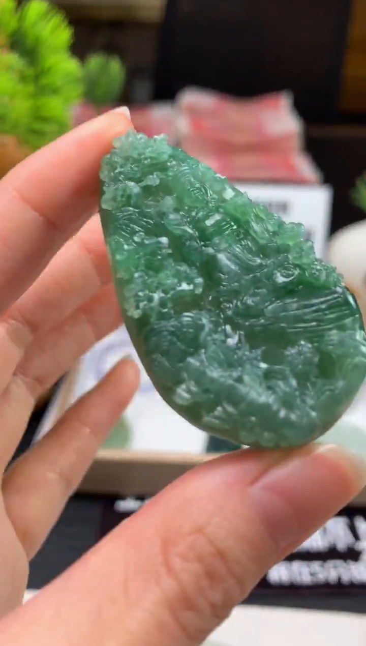 未镶嵌定制翡翠善*---125488