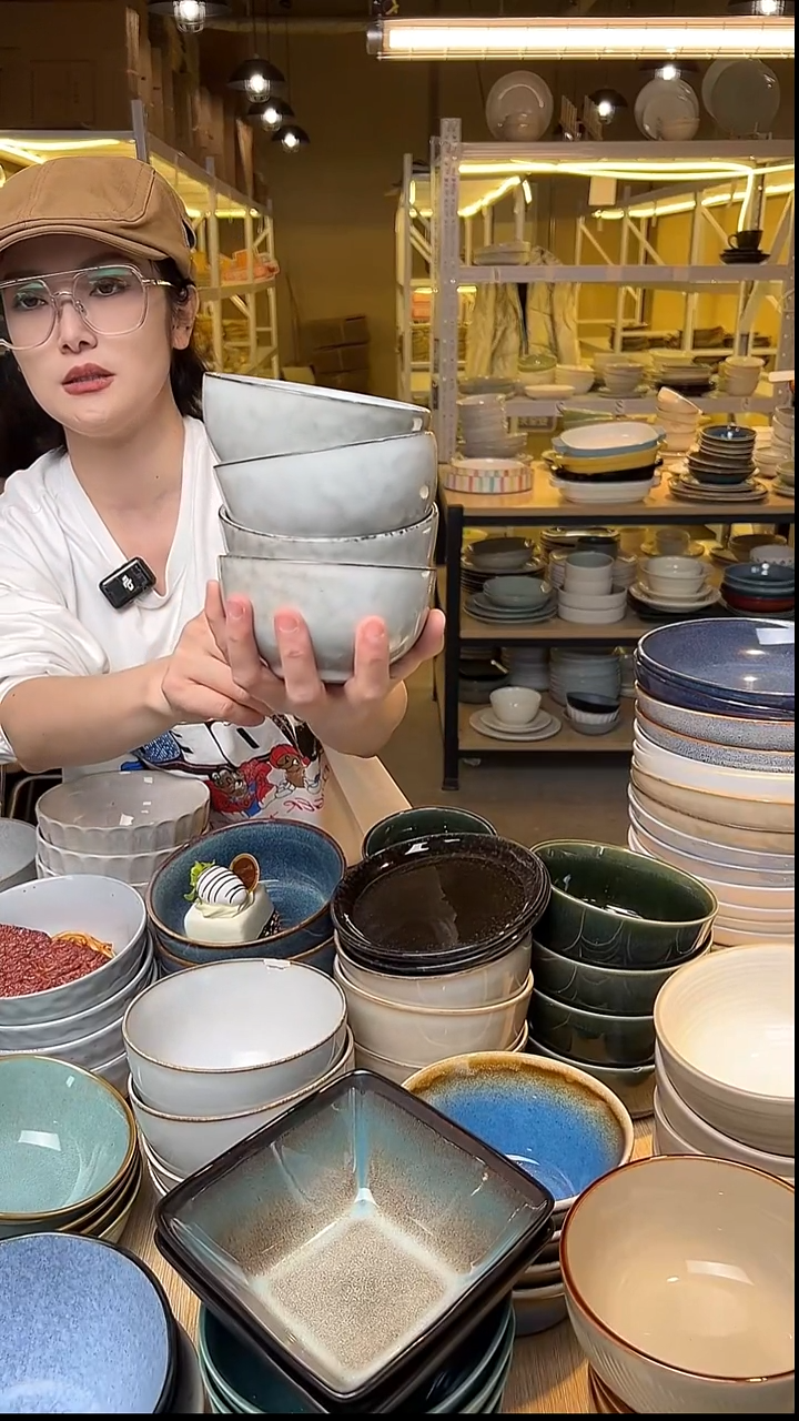 瓷29外贸尾货窑变釉下彩默认微瑕
