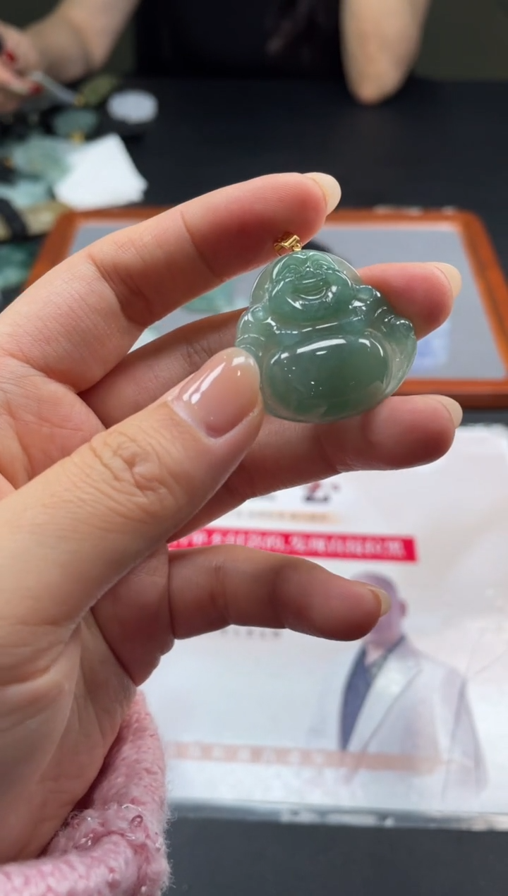 【闪购商品】定制翡翠18K金镶嵌02-19HDJT0131190