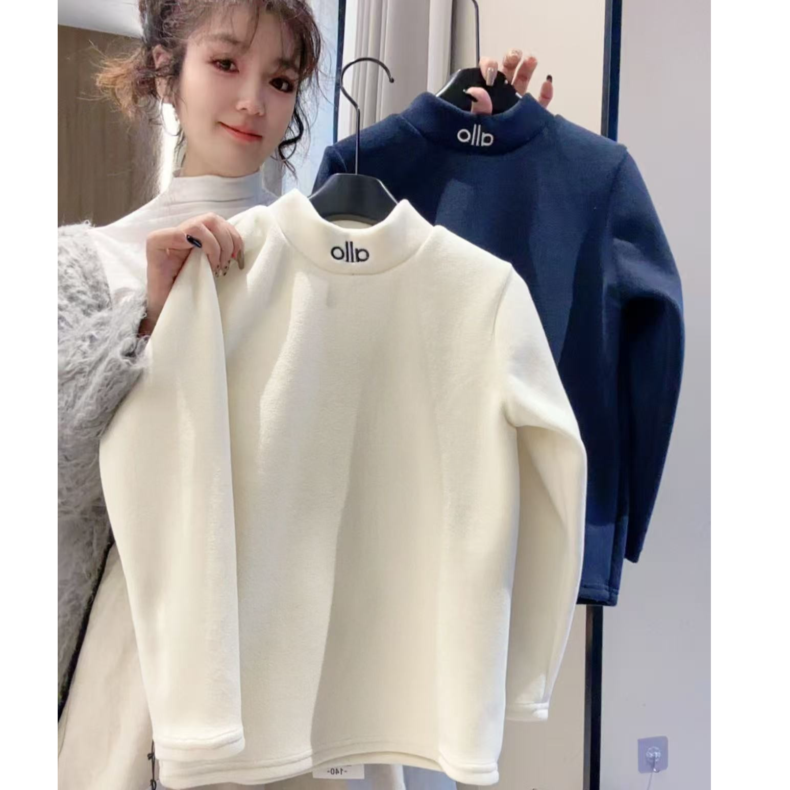 加绒保暖2025校服神器秋冬儿童加厚打底半高领大弹力舒适柔软长袖
