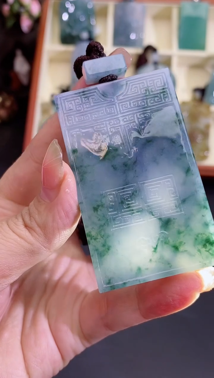 颈饰未镶嵌翡翠缅甸天然翡翠