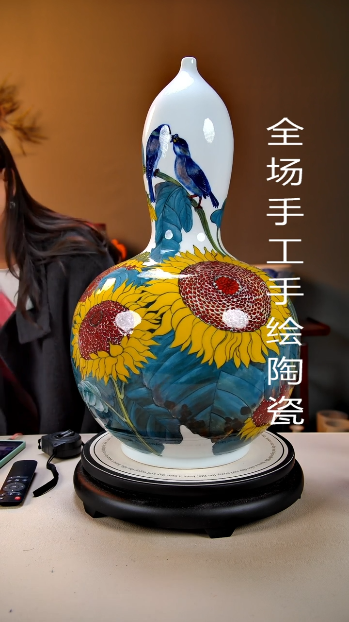 摆件陶景德镇手绘陶瓷27