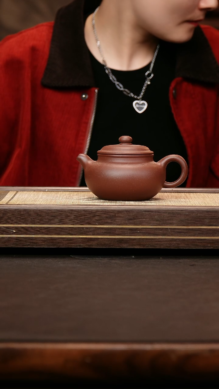 茶壶紫砂紫泥 仿古250cc