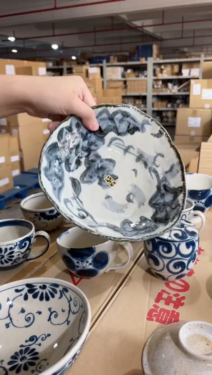 瓷片福利 D手绘葡萄多用钵