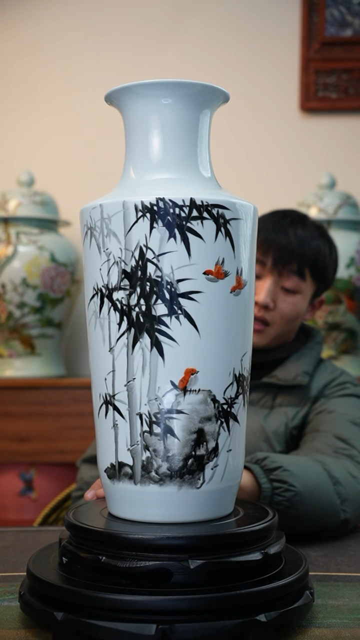 【闪购商品】摆件匠心瓷造确保手工手绘