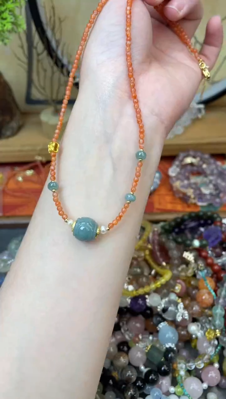 【闪购商品】玛瑙项链未镶嵌414项链