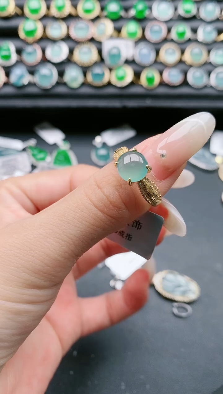【闪购商品】翡翠戒指银S925镶嵌11111