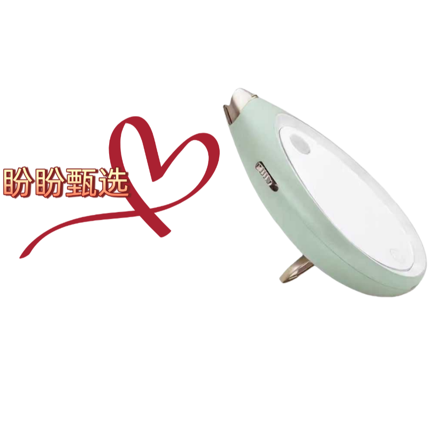 化妆镜led带灯智能补水美妆镜便携手持桌面高清随身梳妆镜