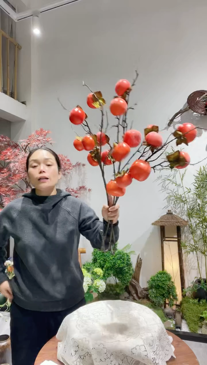 6果仿真柿子 3支