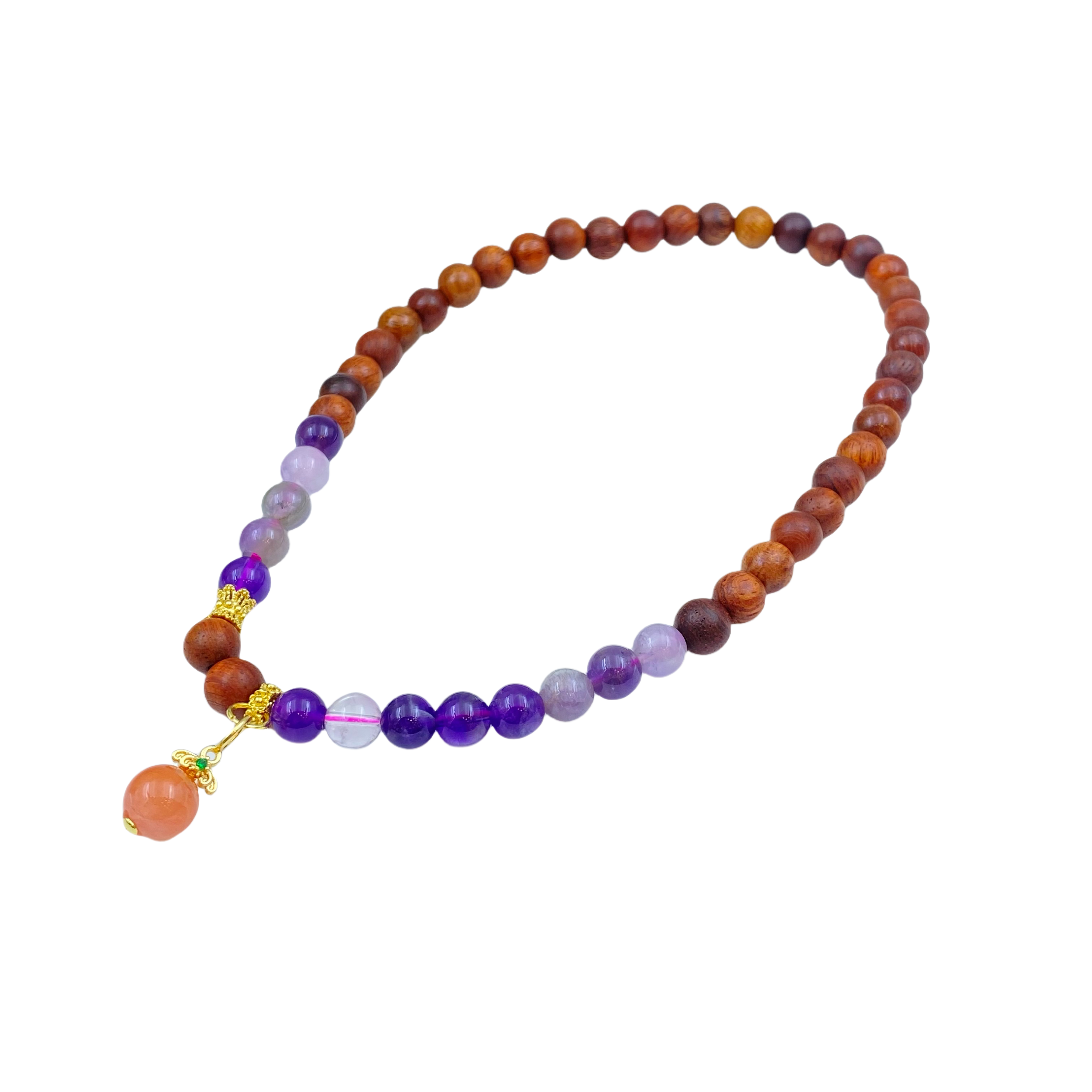 紫水晶双圈手链X709X合金