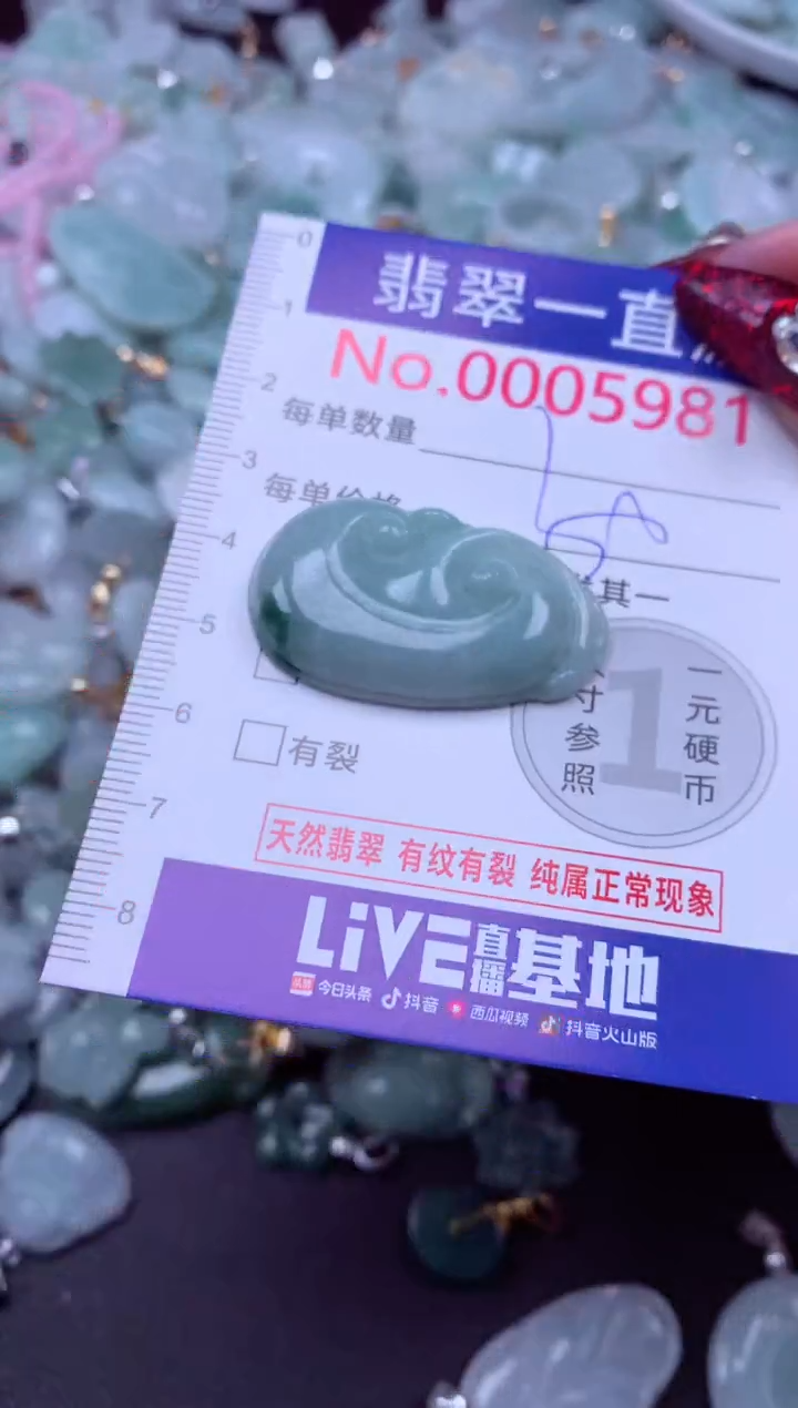 吊坠(不含链)未镶嵌翡翠5981