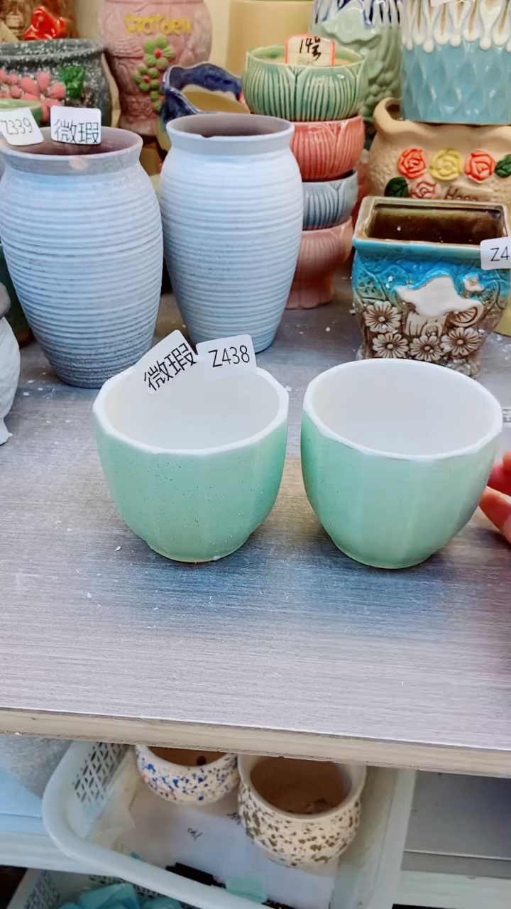 @@陶瓷多肉花盆Z438微瑕