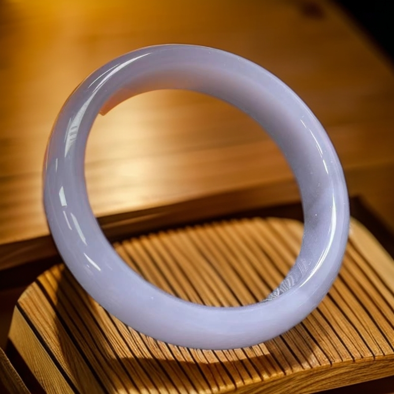 【喜子】Q17烟紫中宽手镯/发一个