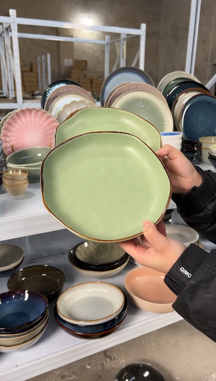 陶瓷外贸尾货瑕疵满20包邮X2 新品深盘