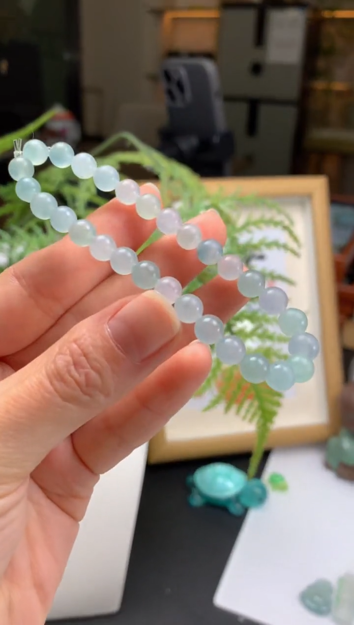 【闪购商品】定制翡翠未镶嵌珠串-92624