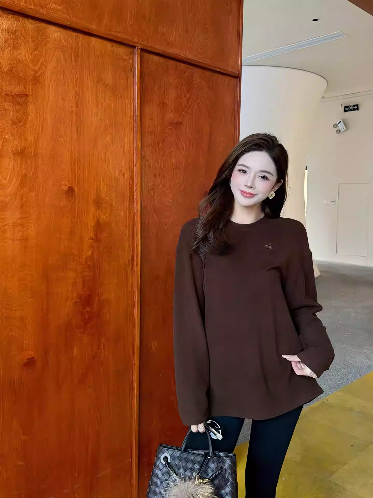 SHANG-JJ【星球T】秋冬混纺设计基础百搭保暖上衣q132949p