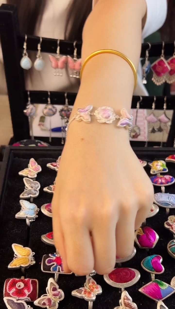 织绣艺枝独绣老绣饰品94