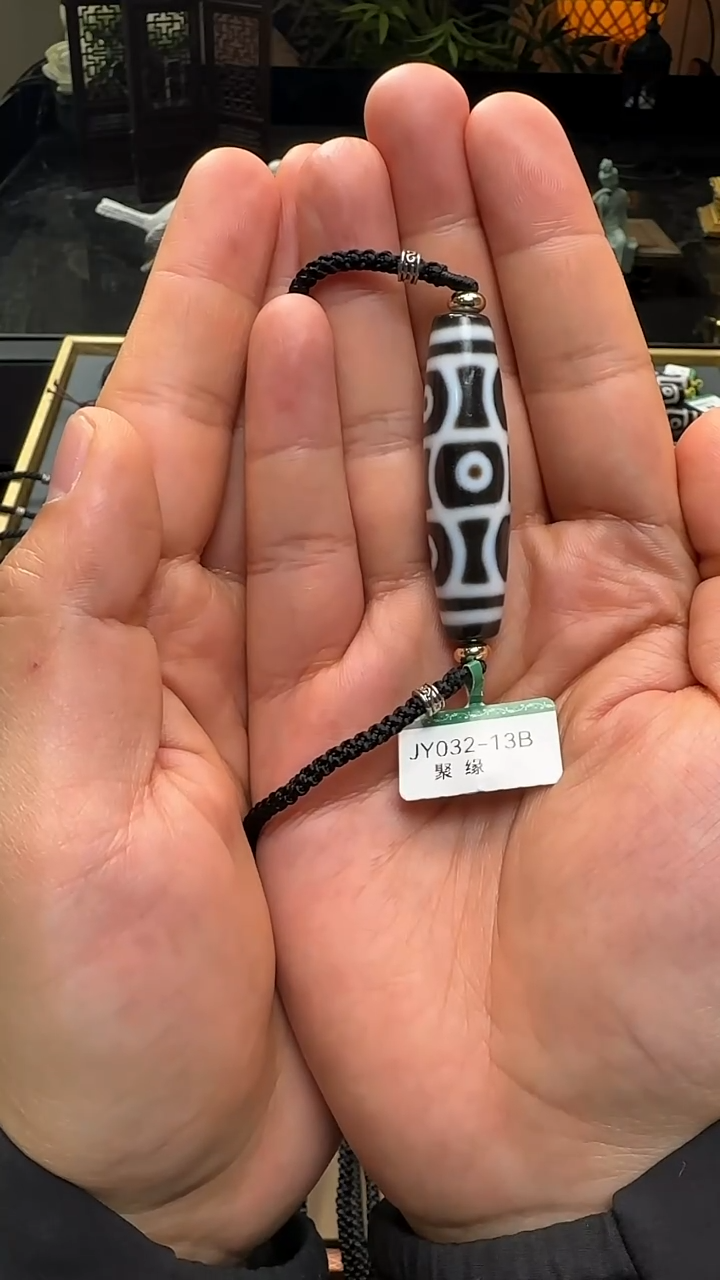 未镶嵌吊坠(不含链)玛瑙/玉髓JY032-13B聚缘时轮6眼单珠