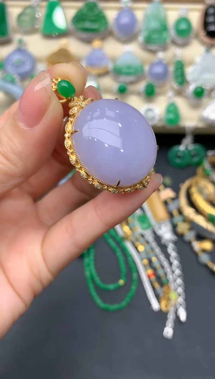 【闪购商品】翡翠颈饰18K金镶嵌154-中国好珍宝