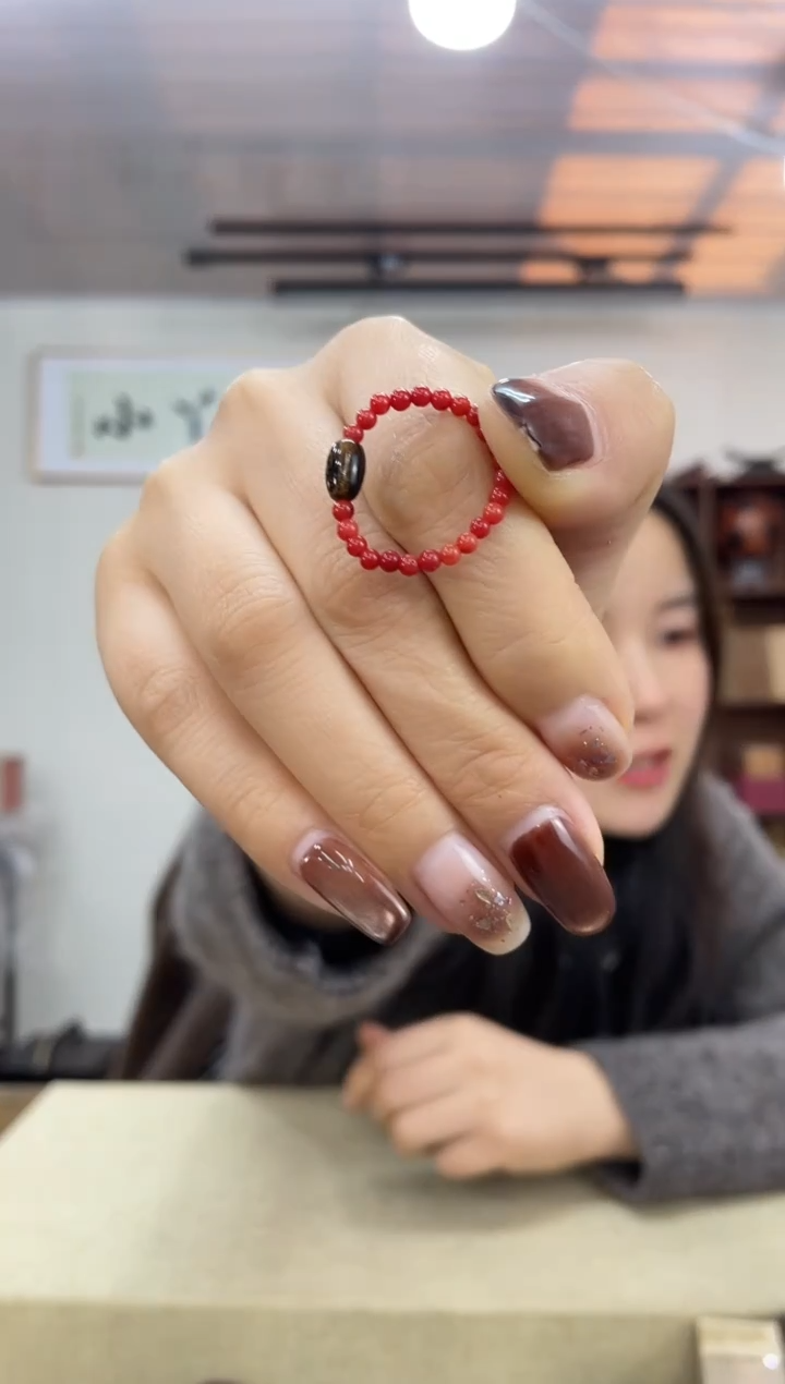 乌木类227柳木戒指摆件木木木