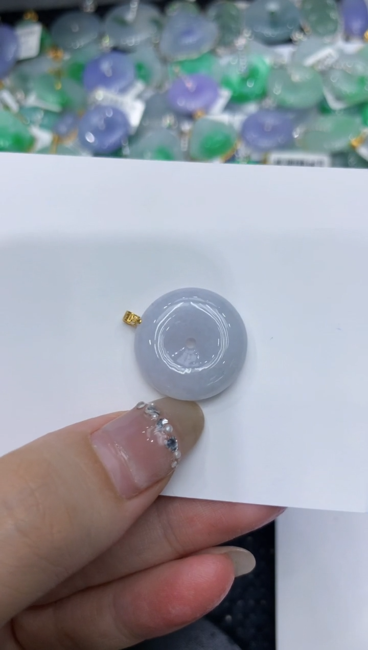 【闪购商品】翡翠颈饰18K金镶嵌222222222