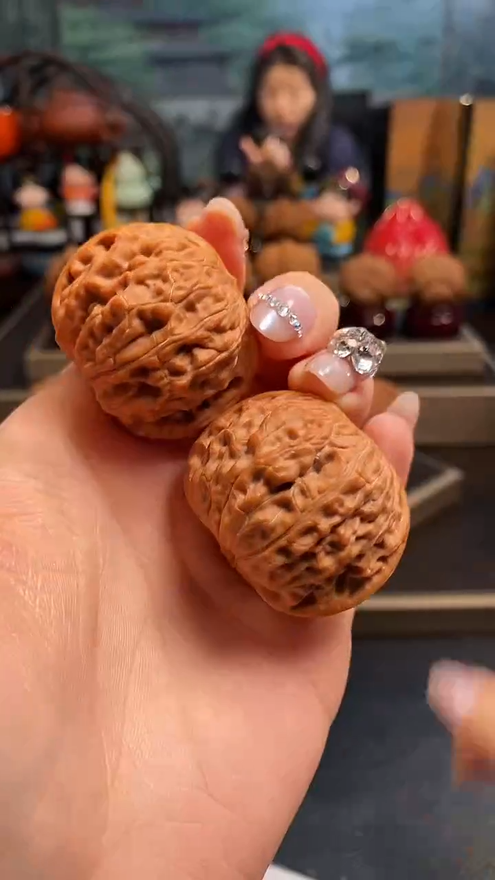 【闪购商品】文玩核桃把件K59磨盘38