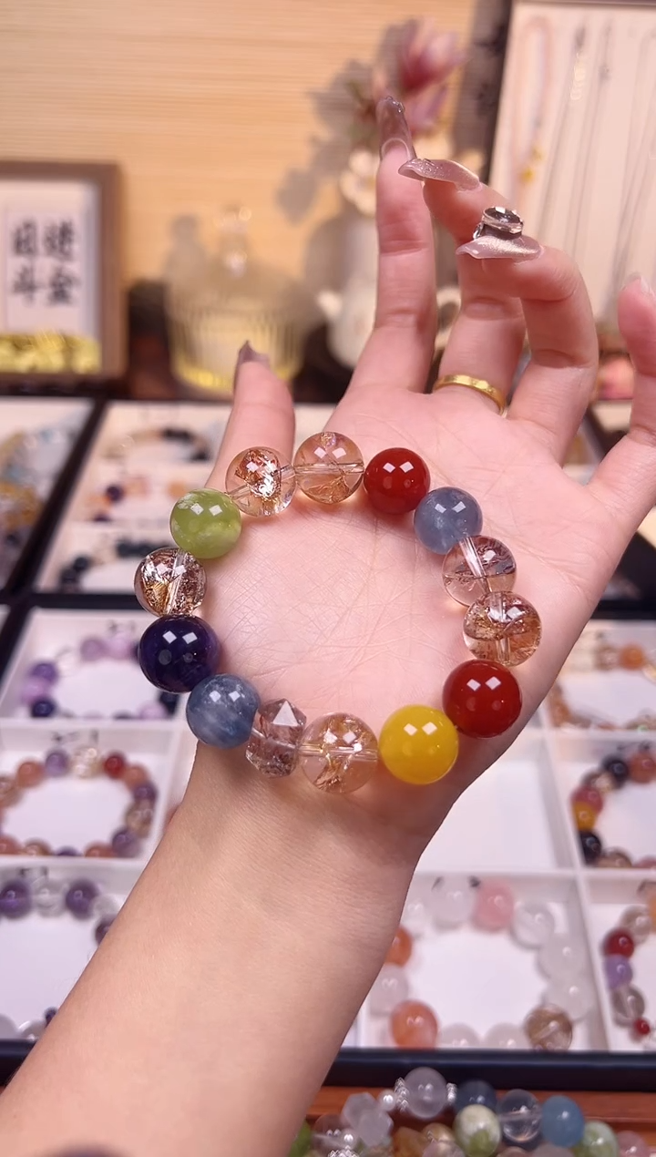 未镶嵌手链水晶青花瓷