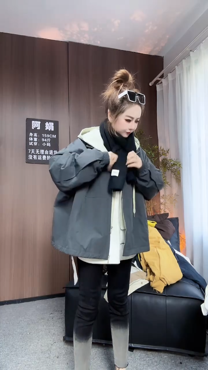 5179灰色外套爆款